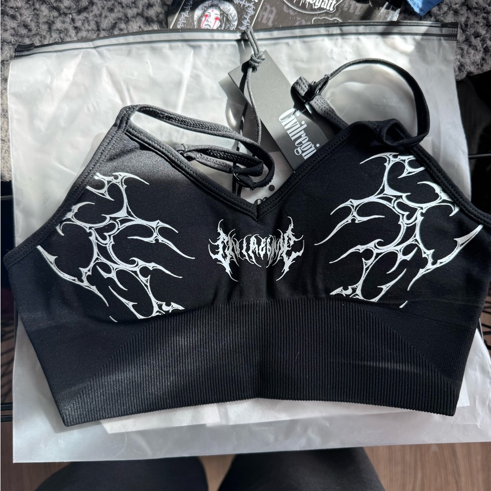 Civil Regime blooming through chaos seamless bra NEW WITH TAGS